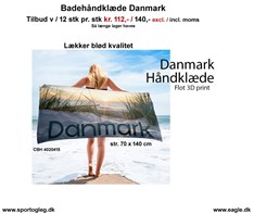 Badehåndklæde Danmark Tilbud